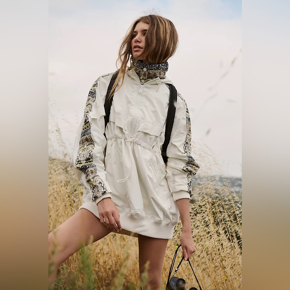 NEW Free People Movement She Fly Jacket In Ivory Combo - Picture 16 of 16